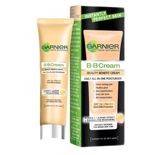 Garnier Skin Naturals BB Cream - All In One Moisturiser, Smoothens Texture Smooth, 9 g  