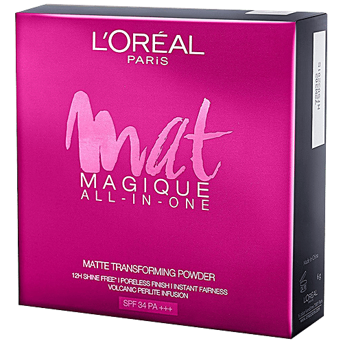 L'Oreal Paris Mat Magique All-In-One Pressed Powder, 6 g G2 Golden Ivory 