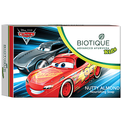 BIOTIQUE Disney Pixar Cars - Bio Nutty Almond Nourishing Soap, 75 g  