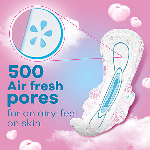 Whisper  Ultra Soft Air Fresh Sanitary Pads - XL, 7 pcs  