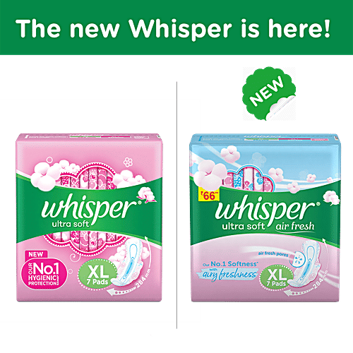 Buy Whisper Sanitary Pads Ultra Soft, Xl 7 pcs Online at Best Price