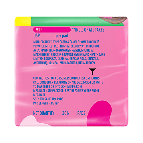 Whisper Whisper Ultra Skin Love Soft Sanitary Pads For Women - XL+, 30 pcs  