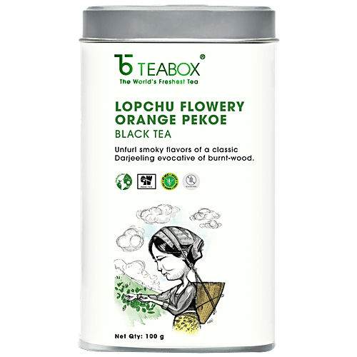Buy Teabox Black Tea Loose Leaf Lopchu Flowery Orange Pekoe 100 Gm