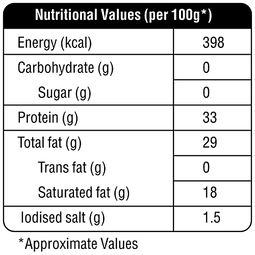 fresho! Signature Parmesan Gran Spico Cheese - Block, 200 g Zero Trans Fat