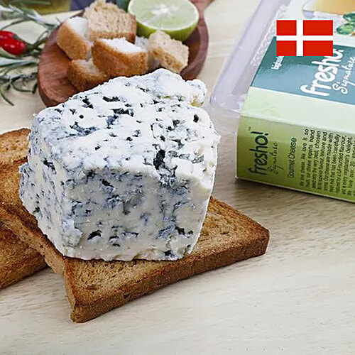 Fresho Signature Cheese - Danish Blue Wheel, Block, 200 g  