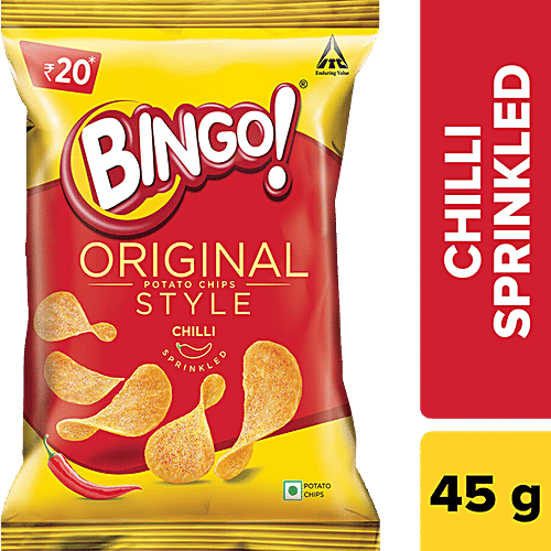 Buy Bingo Flat Cut Spicy Potato Chips Original Style Chilli Sprinkled