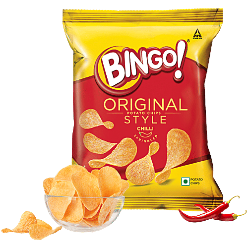 Bingo! Original Style Chilli Sprinkled Potato Chips, 43 g  