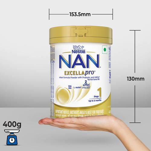 Buy Nestlé Nan Pro 1 Infant Formula With Probiotic (Up To 6 Months), Stage 1-400G  Bag-In-Box Pack, Powder Online at Low Prices in India 
