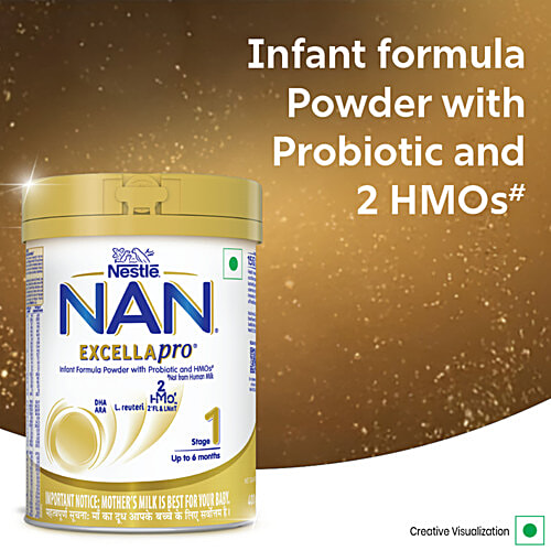 Nestle  Nan Excellapro Stage 1 Infant Formula - Up to 6 months, 400 g Tin Pack 