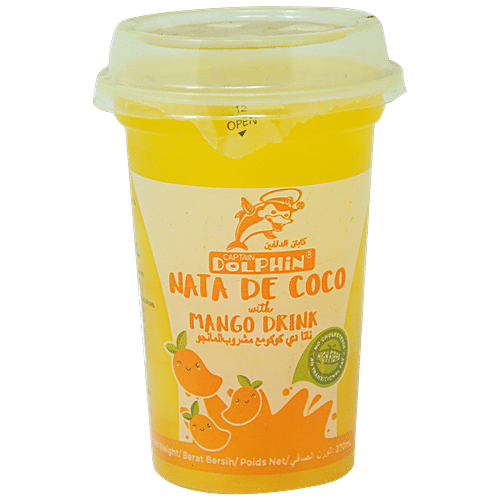 Dolphin  Juice Drink With Nata De Coco - Mango, 270 ml  