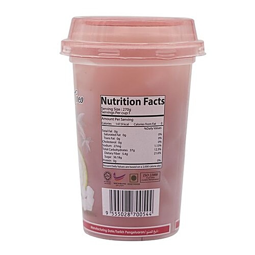 Dolphin  Juice Drink With Nata De Coco - Strawberry, 270 ml  