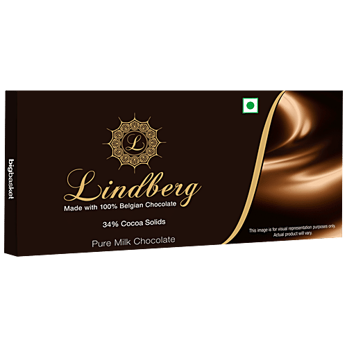 Lindberg No Added Sugar - Pure Belgian Milk Chocolate, 50 g  