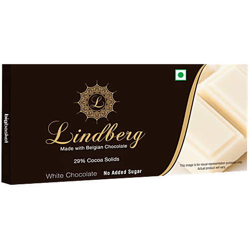 Lindberg No Added Sugar - Pure Belgian White Chocolate, 50 g  No Added Sugar