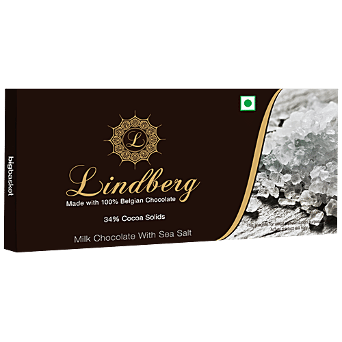 Lindberg Sea Salt - Pure Belgian Milk Chocolate, 50 g  