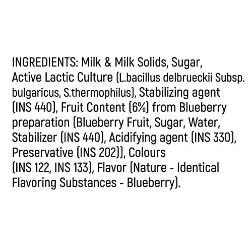 Milky Mist Fruit Yoghurt - Blueberry, 100 g  