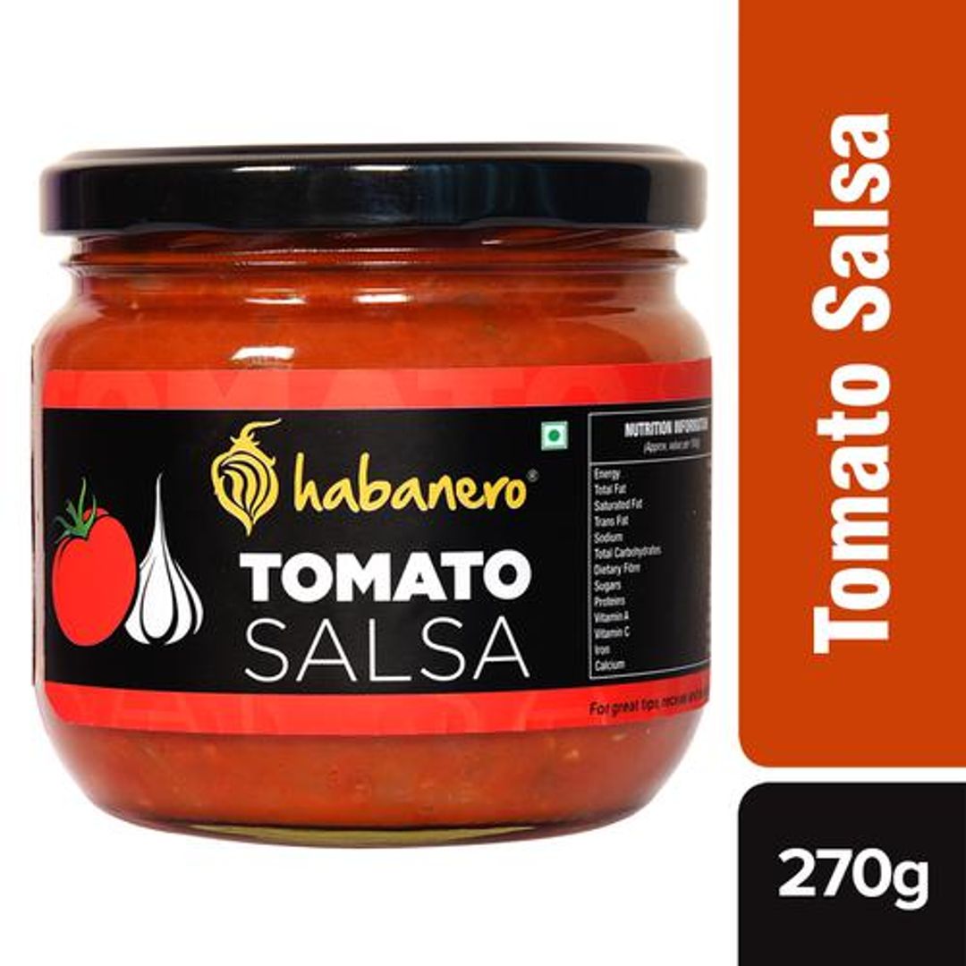 Habanero Tomato Salsa Dip - Enjoy With Nacho Chips, 270 g 