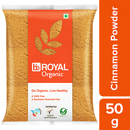 bb Royal Organic - Cinnamon/Dalchini Powder, 50 g  