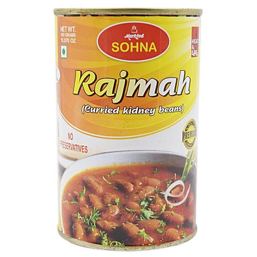 SOHNA Ready To Eat - Rajmah, 450 g  No Preservatives