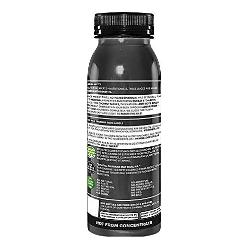 Raw Pressery Charcoal Lemonade - Natural, Cold Pressed Juice, 250 ml  