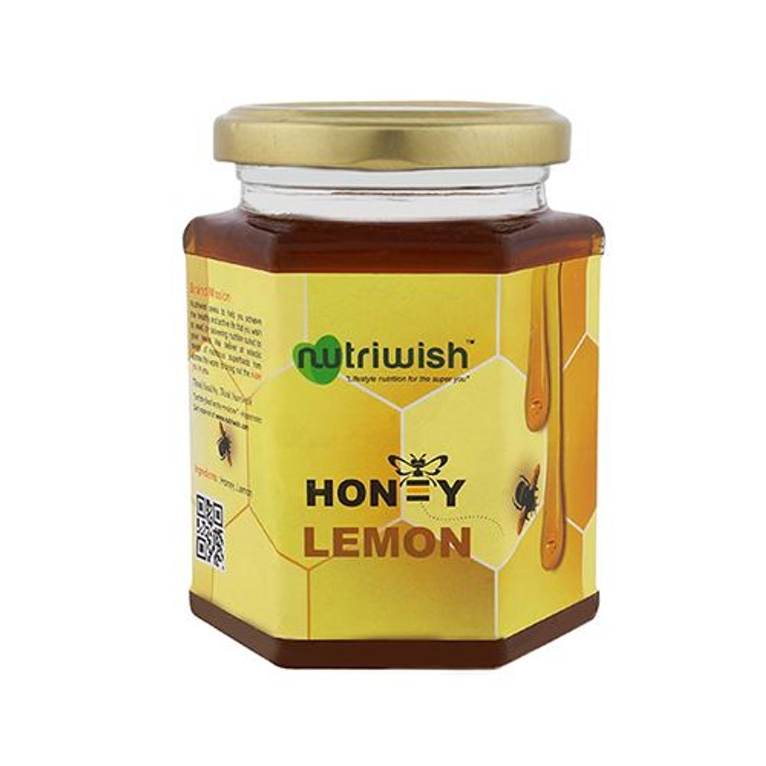 Nutriwish 100% Pure Honey - Infused With Lemon, 350 g 