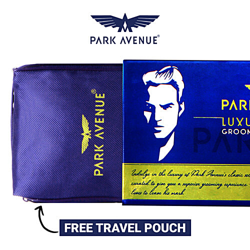 Park Avenue Luxury Grooming Collection For Men With Free Travel Pouch, 7 pcs