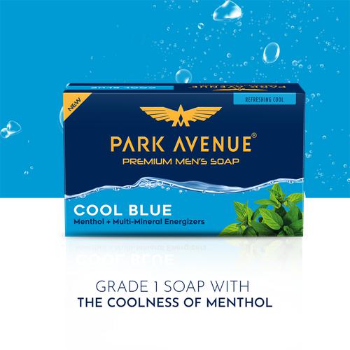 Park Avenue Fragrant Soap - Cool Blue, 125 g (Buy 3 & Get 1 Free) 