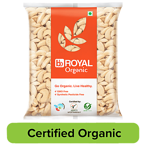 bb Royal Organic - Cashew/Kaju Whole Bold, 500 g  
