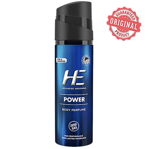 He Advanced Grooming Body Perfume - Power, Zero Gas, Long Lasting Freshness & Fragrance, 120 ml  Zero Gas, Long Lasting Freshness