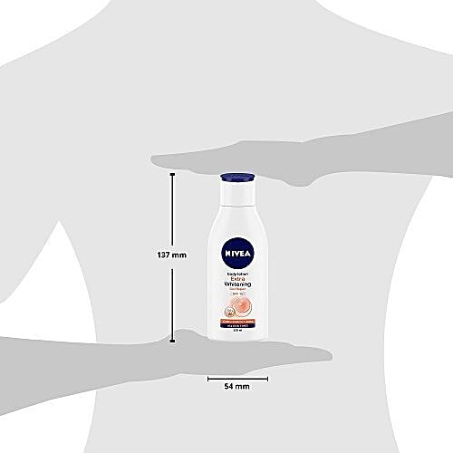 Nivea Natural Glow Cell Repair Body Lotion - SPF 15, Even Tone Complex, 50X Vitamin C, Brightens Skin, 120 ml  