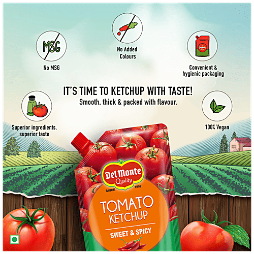 Del Monte Tomato Ketchup - Sweet & Spicy, 950 g Spout 