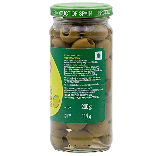 Buy Del Monte Olives Green Pitted 235 gm Online at Best Price. of Rs 130 bigbasket