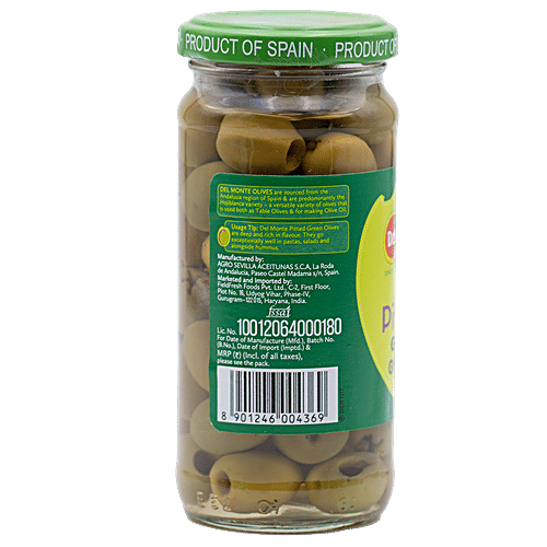 Buy Del Monte Olives Green Pitted 235 gm Online at Best Price. bigbasket