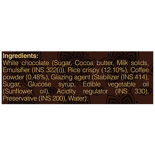 Lindberg Coffee White Chocolate Crispies, 100 g  Zero Trans Fat