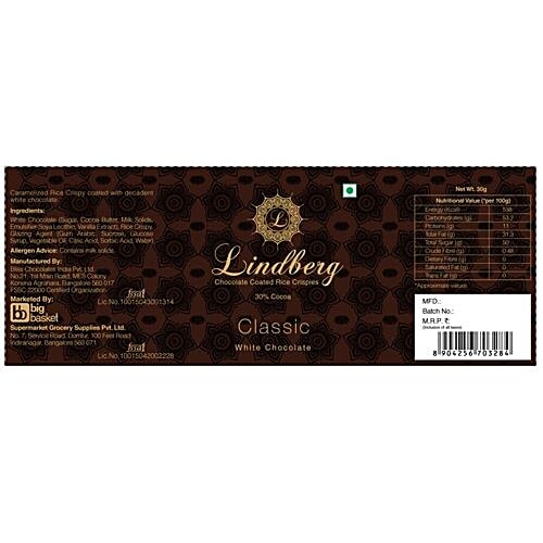 Lindberg Classic Milk Chocolate Crispies, 100 g  