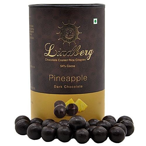 Lindberg Pineapple Dark Chocolate Crispies, 100 g  Zero Trans Fat