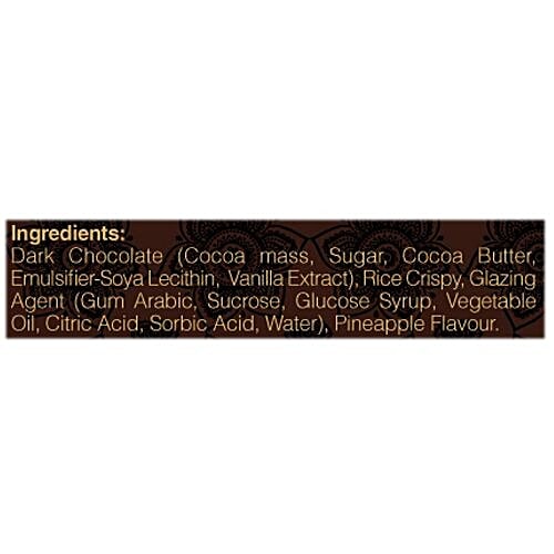 Lindberg Pineapple Dark Chocolate Crispies, 100 g  Zero Trans Fat