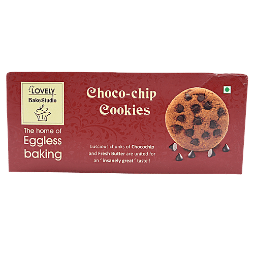 Buy Lovely Bake Studio Choco Chips Cookies 100 Eggless Online at