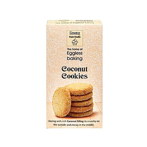 Buy Lovely Bake Studio Coconut Cookies 100 Eggless Online at Best