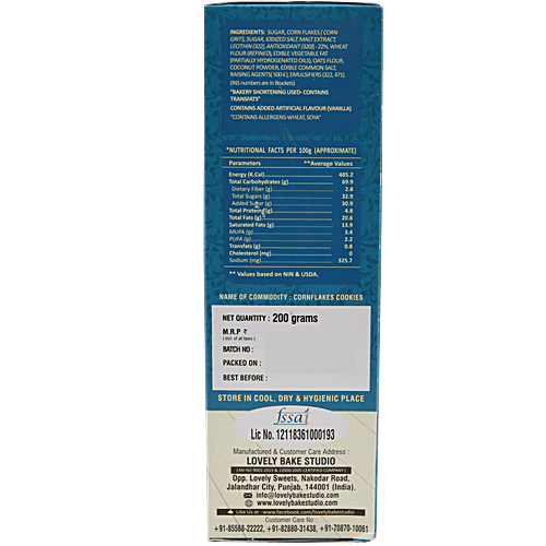 Lovely Bake Studio Cookies - Cornflakes, 200 g Carton 