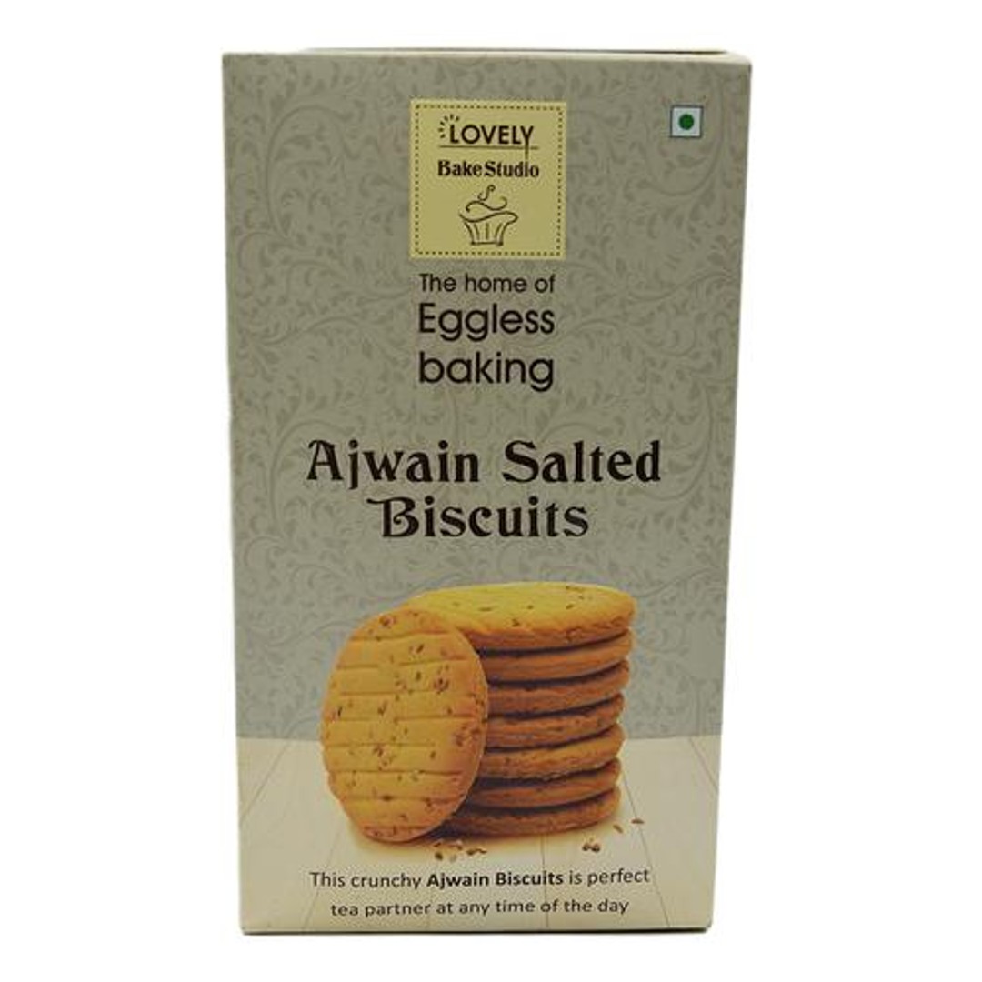 Buy Lovely Bake Studio Biscuits Ajwain Salt Online at Best Price of