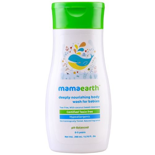 Mamaearth Body Wash - Deeply Nourishing For Babies, 0-5 years, 200 ml  
