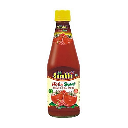 Buy Surabhi Tomato Chilli Sauce Hot N Sweet 500 Gm Online At Best Price of Rs null bigbasket