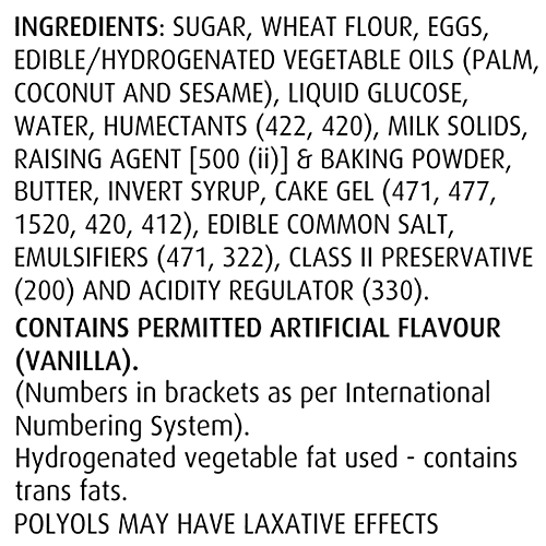 Winkies Centre Filled Cup Cake - with Vanilla Cream, 30 g  