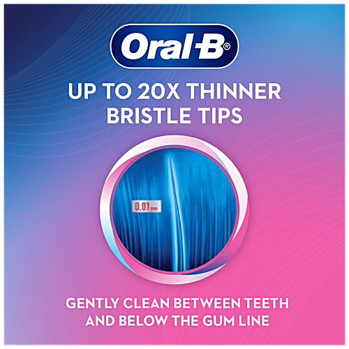 Oral-B Sensitive & Gums – Precision Clean Toothbrush, 1 pc  Upto 20X Thinner Cup Shaped Bristles