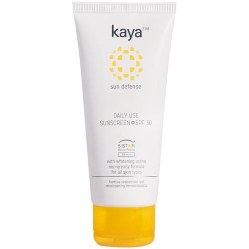Kaya Clinic Sun Defense Daily Use Sunscreen - SPF 30, For All Skin Types, Non Greasy Formula, 75 ml  Non Greasy Formula