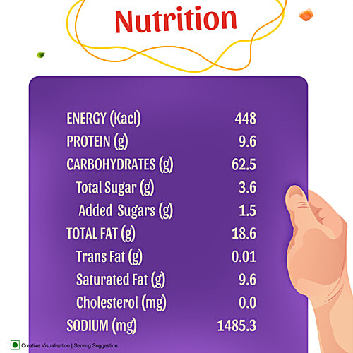 Sunfeast YiPPee! Magic Mood Masala Instant Noodles, 70 g  1 Block, Long & Non-Sticky With Real Vegetables