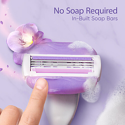 Gillette Venus Breeze Hair Removal Razor Blade/Refill - Gel Bar With Avocado Oils & Freecia Scent, 1 pc No Strong Chemicals