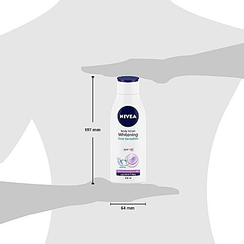 Nivea Body Lotion, Whitening Cool Sensation, SPF 15 & Refreshing Menthol, 200 ml  