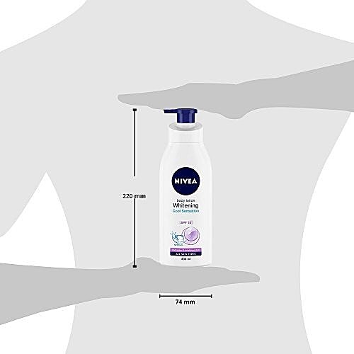 Nivea Body Lotion, Whitening Cool Sensation, SPF 15 & Refreshing Menthol, 400 ml  