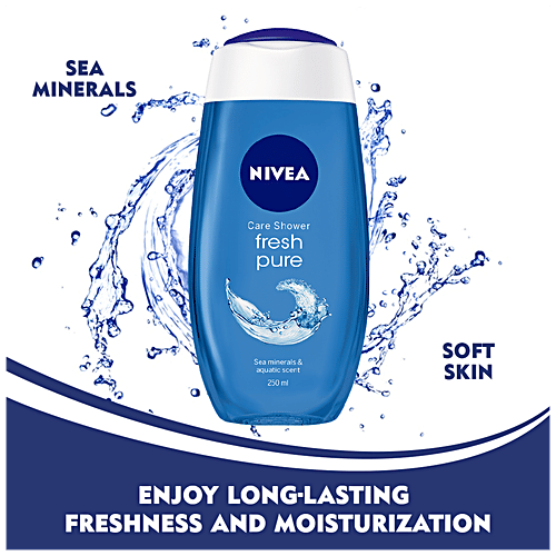 Nivea Body Wash, Fresh Pure Shower Gel, Refreshing Aquatic Scent, 500 ml  